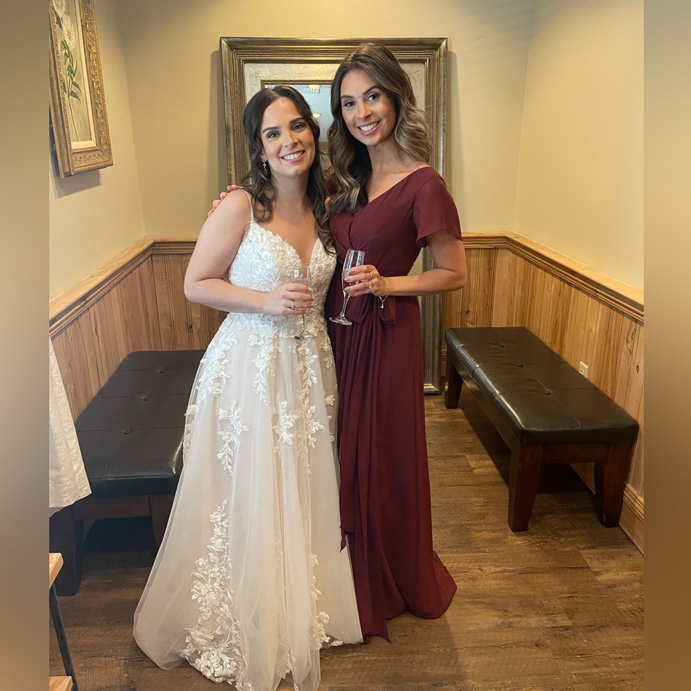 Revelry Bridesmaid dress- Cabernet color, regular length